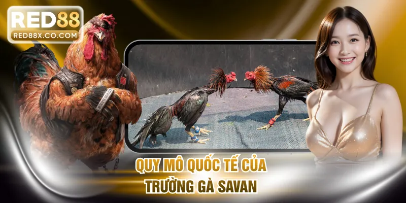 Quy mô quốc tế của trường gà Savan